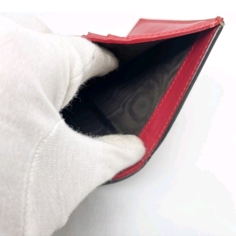 Gucci Bi-fold Wallet GG Supreme Cherry Brown Leather - Picture 7 of 7